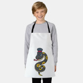 Snake with Hat Schort (Gedragen)