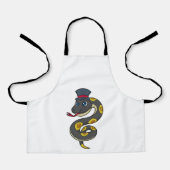 Snake with Hat Schort (Voorkant)