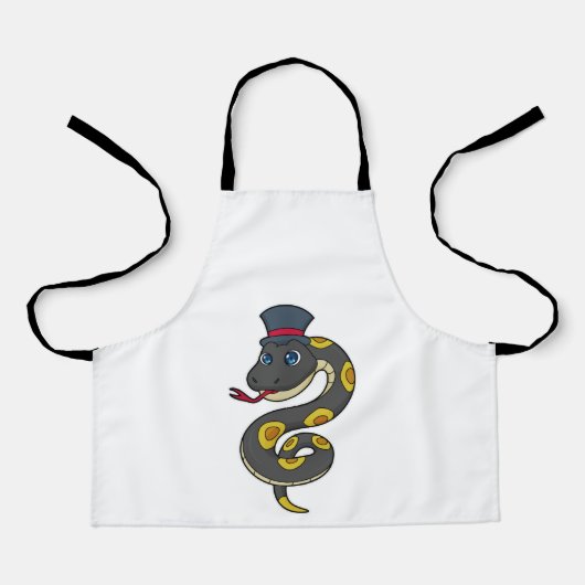 Snake with Hat Schort (Voorkant)