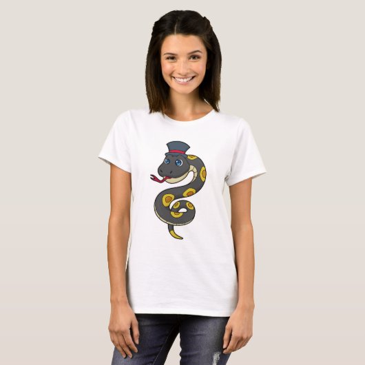 Snake with Hat T-shirt (Voorkant volledig)