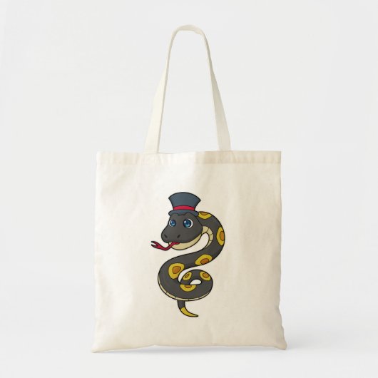Snake with Hat Tote Bag (Voorkant)