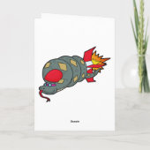 Snake with Rocket Kaart (Achterkant)