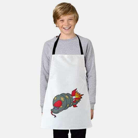 Snake with Rocket Schort (Gedragen)