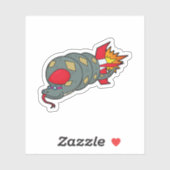 Snake with Rocket Sticker (Vel)