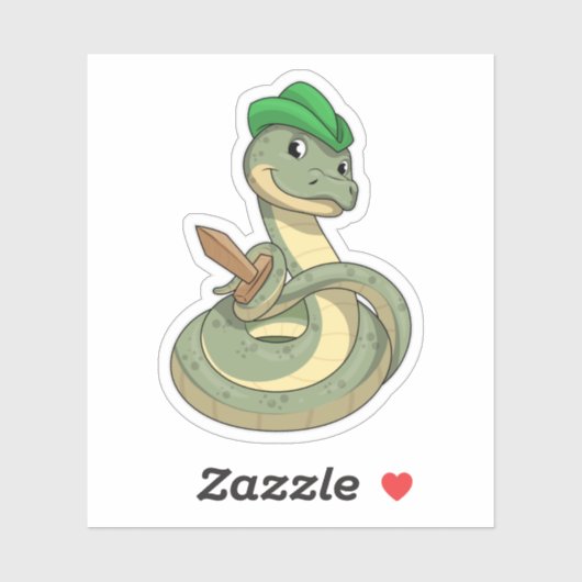 Snake with Sword Sticker (Vel)
