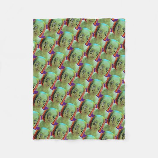 Snake Woman Self Portret Fleece Deken (Voorkant)