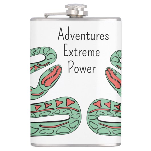Snake World: Extreme, Power, Adventures. Heupfles (Voorkant)