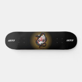 Snake Wrapped Japans Kat Art Masker Persoonlijk Skateboard (Horizontaal)