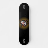 Snake Wrapped Japans Kat Art Masker Persoonlijk Skateboard (Voorkant)