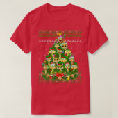 Snake Xmas Lighting Tree Santa Snake Ugly Christma T-shirt (Design voorkant)