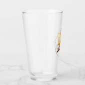 Snake Year Gold embossed effect Symbol Glass Cup Glas (Rechts)