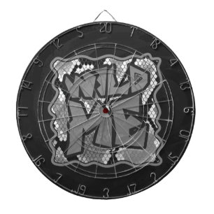 Snake Yellow en Gold Print Dartbord