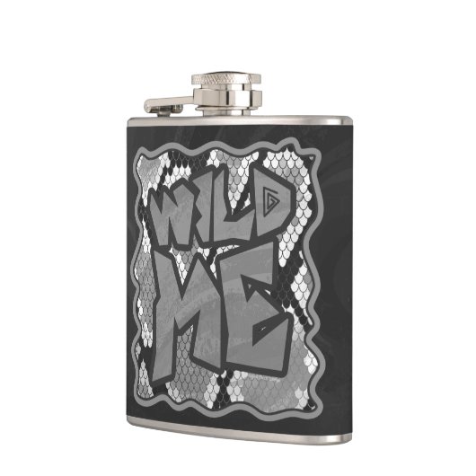 Snake Yellow en Gold Print Heupfles (Links)