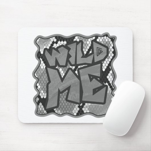 Snake Yellow en Gold Print Muismat (Met muis)