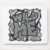 Snake Yellow en Gold Print Muismat (Voorkant)