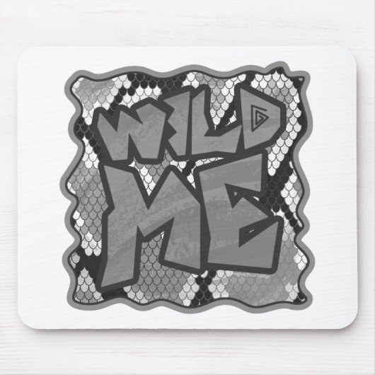 Snake Yellow en Gold Print Muismat (Voorkant)