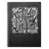 Snake Yellow en Gold Print Notitieboek (Voorkant)