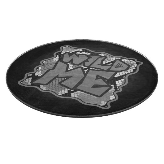 Snake Yellow en Gold Print Snijplank (Hoek)