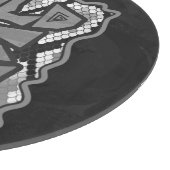 Snake Yellow en Gold Print Snijplank (Hoek)