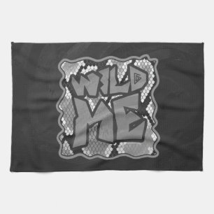 Snake Yellow en Gold Print Theedoek