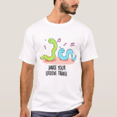 Snake Your Groove Thing Grappige Disco Pun T-shirt (Voorkant)