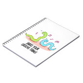 Snake Your Groove Thing Grappige Disco-spreuk Notitieboek (Linkerzijde)