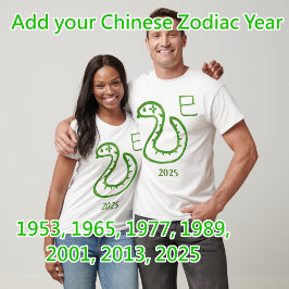 Snake Zodiac jaar T-shirt