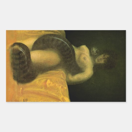 SnakeGrl Decal (vel van 4) Rechthoekige Sticker (Voorkant)