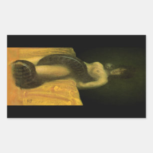 SnakeGrl Decal (vel van 4) Rechthoekige Sticker