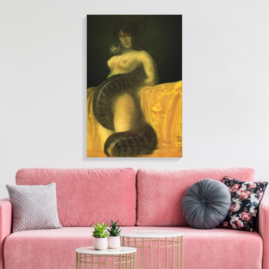 SnakeGrl Stretched Canvas Wall Art 16x24 (Insitu (Woonkamer))