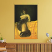 SnakeGrl Uitgerekte Canvas Muur Art 24x36 (Insitu (Woonkamer))