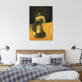 SnakeGrl Uitgerekte Canvas Muur Art 24x36 (Insitu (Slaapkamer))