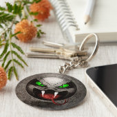 Snakemoji Vintage-sleutelhanger Sleutelhanger (Zijkant)