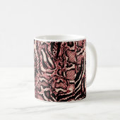 snakepatroon textuur kunstdecor koffiemok (Voorkant rechts)