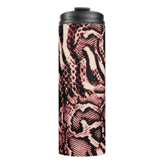 snakepatroon textuur kunstdecor thermosbeker