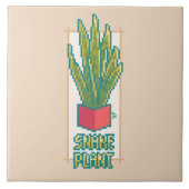 Snakeplant, Pixelart  Tegeltje (Voorkant)