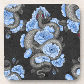 Snakes and blue roses bier onderzetter (Voorkant)