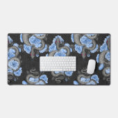 Snakes and blue roses bureaumat (Keyboard & Muis)