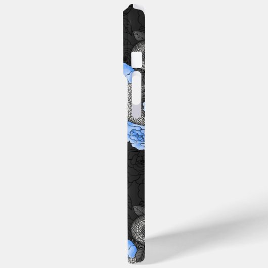 Snakes and blue roses Case-Mate iPhone case (Achterkant / Links)