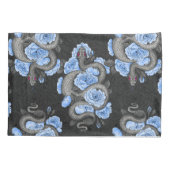 Snakes and blue roses kussensloop (Achterkant-Links)