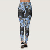 Snakes and blue roses leggings (Achterkant)