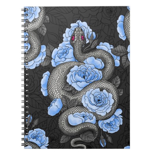 Snakes and blue roses notitieboek (Voorkant)
