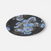 Snakes and blue roses papieren bordje (Gekanteld)