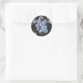 Snakes and blue roses ronde sticker (Tas)