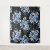 Snakes and blue roses wandkleed (Voorkant)