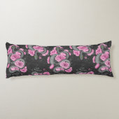 Snakes and pink roses lichaamskussen (Achterkant)