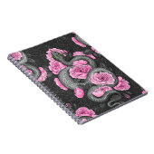 Snakes and pink roses notitieboek (Rechterzijde)