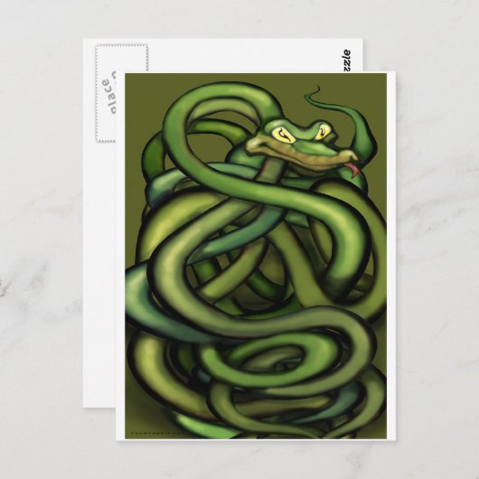 Snakes Briefkaart (Voorkant / Achterkant)