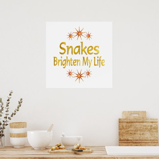 Snakes Brighes mijn leven Poster (Keuken)