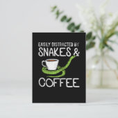 Snakes & Coffee Briefkaart (Staand voorkant)